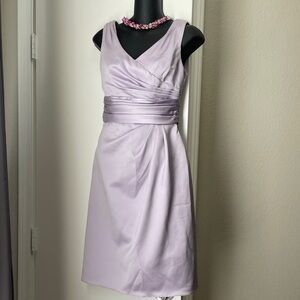 Elegant Lavender Sleeveless Dress